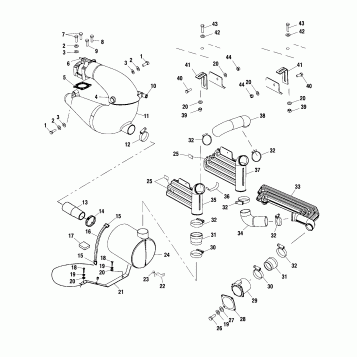 EXHAUST SYSTEM - W025199D/W025199I (4971327132B05)