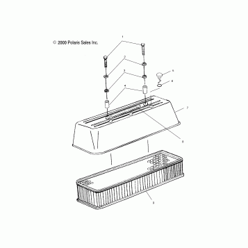 AIR INTAKE - W025199D/W025199I (4971327132B07)