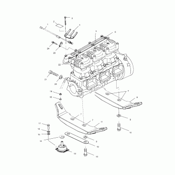 ENGINE MOUNTING - W025199D/W025199I (4971327132C01)