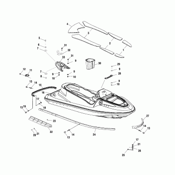 HULL and BODY - W025198C/D/I (4971357135A05)