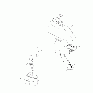 FRONT STORAGE COMPARTMENT - W025198C/D/I (4971357135A07)