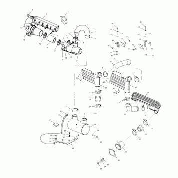 EXHAUST SYSTEM - W025198C/D/I (4971357135B03)