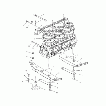 ENGINE MOUNTING - W025198C/D/I (4971357135C01)