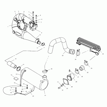 EXHAUST SYSTEM - W025101C/W025101D/W025101I (4971387138B05)