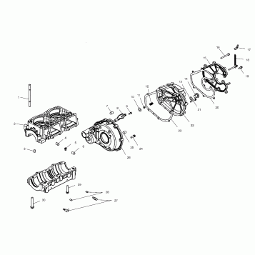 CRANKCASE - W025101C/W025101D/W025101I (4971387138C03)