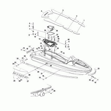 HULL and BODY - W025099D/W025099I (4971417141A05)