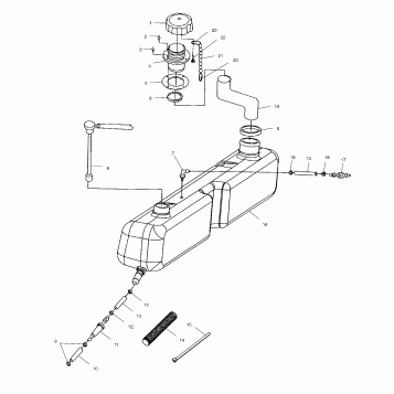 OIL TANK - W025099D/W025099I (4971417141A13)