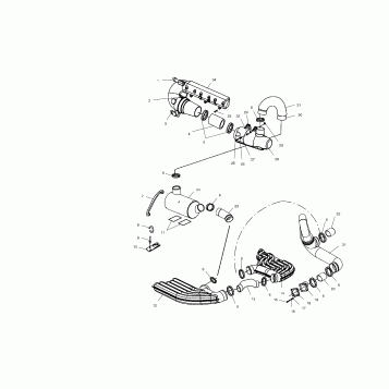 EXHAUST SYSTEM - W025099D/W025099I (4971417141B06)