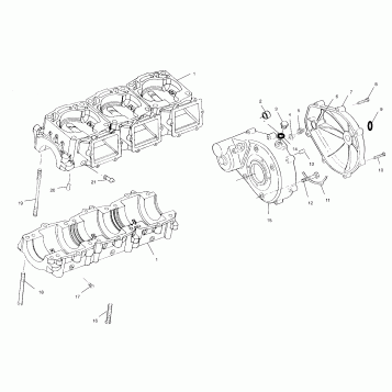 CRANKCASE - W025099D/W025099I (4971417141C01)