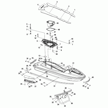 HULL and BODY - W025098D/W025098C/W025098I (4971447144A05)
