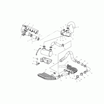 EXHAUST SYSTEM - W025098D/W025098C/W025098I (4971447144B05)