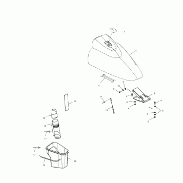 FRONT STORAGE COMPARTMENT - W025297D/W025297I (4975477547A07)
