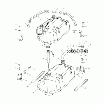 FUEL TANK - W025297D/W025297I (4975477547A09)