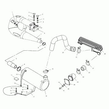EXHAUST SYSTEM - W025297D/W025297I (4975477547B03)