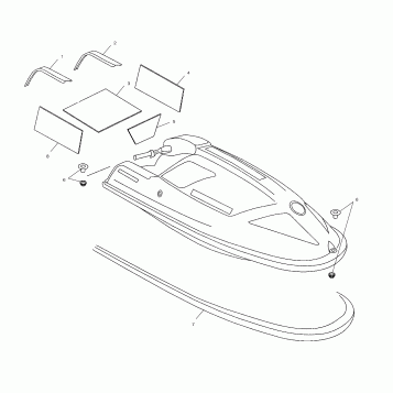 TRIM and BUMPER - W025402D (4980948094A03)