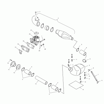 EXHAUST - W025402D (4980948094A12)