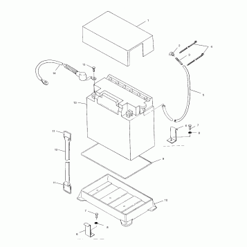 BATTERY BOX - W025402D (4980948094A14)