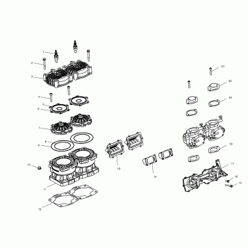 CYLINDER and MANIFOLD - W025402D (4980948094B09)