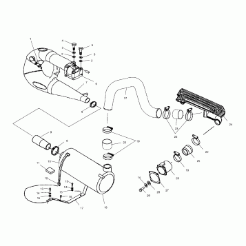 EXHAUST SYSTEM - W035297DA/W035297IA (4980978097B03)