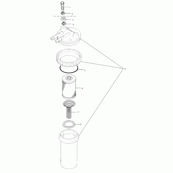 FUEL/WATER SEPARATOR - W035297DA/W035297IA (4980978097B10)
