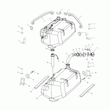 FUEL TANK - W035197DA/W035197IA (4980998099A09)