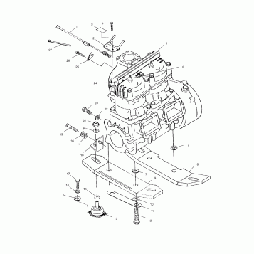 ENGINE MOUNTING - W035197DA/W035197IA (4980998099B06)