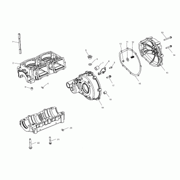 CRANKCASE - W035197DA/W035197IA (4980998099C03)