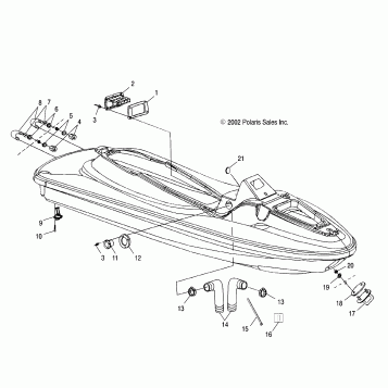 HULL and BODY - W035098CA/W035098IA (4981028102A07)
