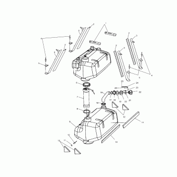 FUEL TANK - W035098CA/W035098IA (4981028102A10)