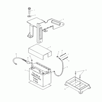 BATTERY BOX - W025098D/W025098C/W025098I (4971447144B12)