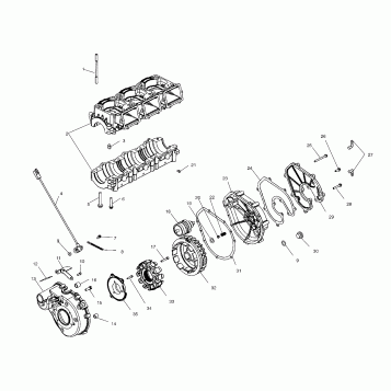 CRANKCASE - W035098CA/W035098IA (4981028102C01)