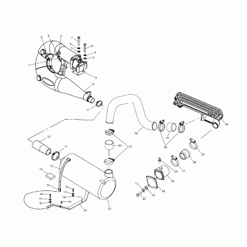 EXHAUST SYSTEM - W035101CA/W035101IA (4981048104B05)