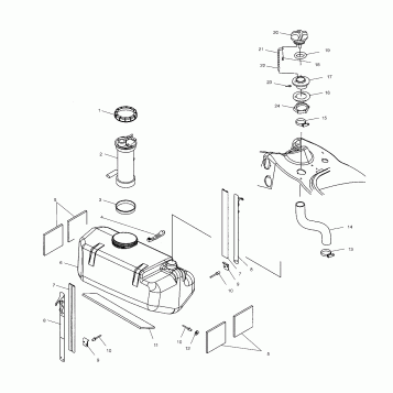 FUEL TANK - W035303CA/CB/IA/IB (4981068106A08)