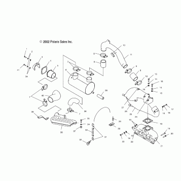 EXHAUST SYSTEM - W035303CA/CB/IA/IB (4981068106B06)