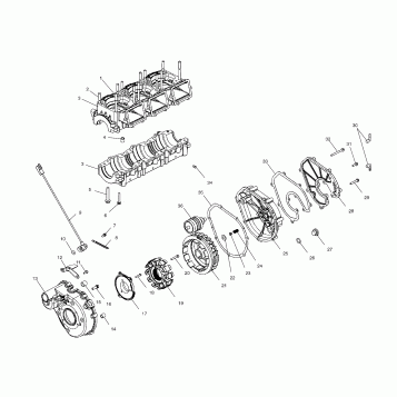 CRANKCASE - W035303CA/CB/IA/IB (4981068106B12)