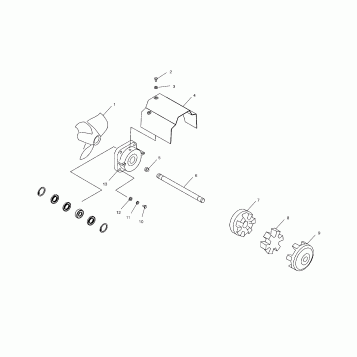 DRIVE SYSTEM - W035402DA (4981108110A10)