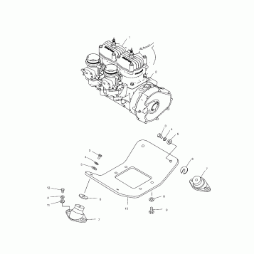 ENGINE MOUNT - W035402DA (4981108110A13)