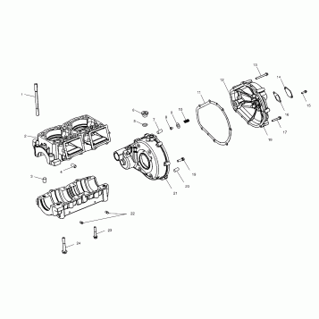 CRANKCASE - W035402DA (4981108110B08)