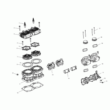 CYLINDER and MANIFOLD - W035402DA (4981108110B09)