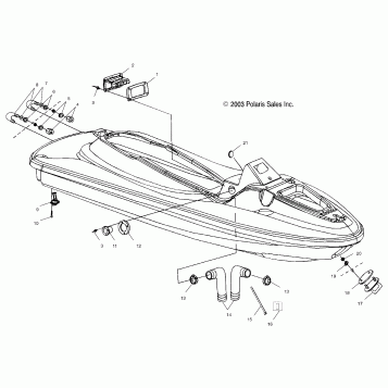 HULL and BODY - W045098CA/IA (4990459045A07)