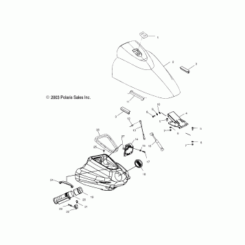 FRONT STORAGE COMPARTMENT - W045098CA/IA (4990459045A08)