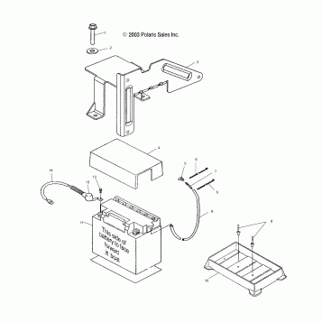 BATTERY BOX - W045098CA/IA (4990459045B12)