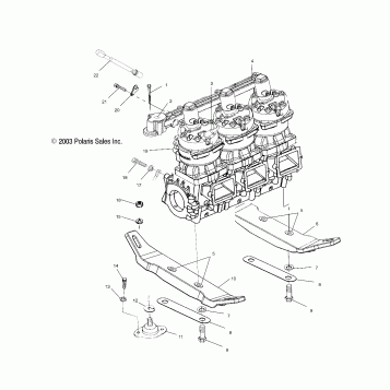 ENGINE MOUNTING - W045098CA/IA (4990459045B13)