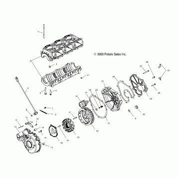 CRANKCASE - W045098CA/IA (4990459045C01)