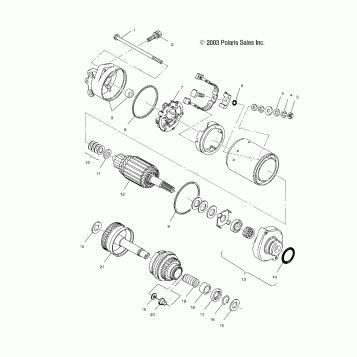 STARTING MOTOR - W045098CA/IA (4990459045C06)