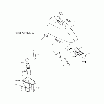 FRONT STORAGE COMPARTMENT - W045101CA/W045101IA (4990479047A07)