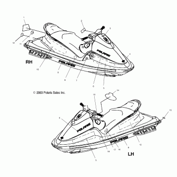 DECALS - W045101CA/W045101IA (4990479047A08)