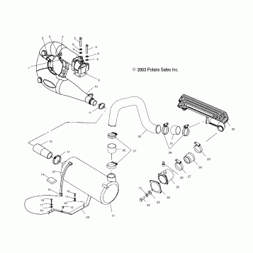 EXHAUST SYSTEM - W045101CA/W045101IA (4990479047B05)