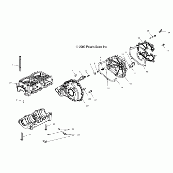 CRANKCASE - W045101CA/W045101IA (4990479047C02)