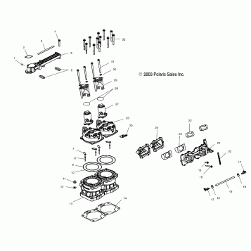 CYLINDER and MANIFOLD - W045101CA/W045101IA (4990479047C03)